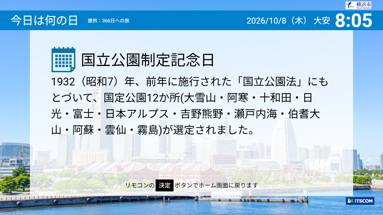 国立公園と国定公園
